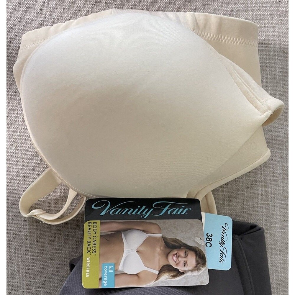 Vanity Fair Wire free Cream Bra Sz 38C #0505